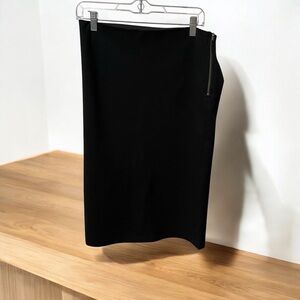 Loft Pencil Skirt Size M Side Zipper 67% Rayon 29% Nylon 4% Spandex Classy